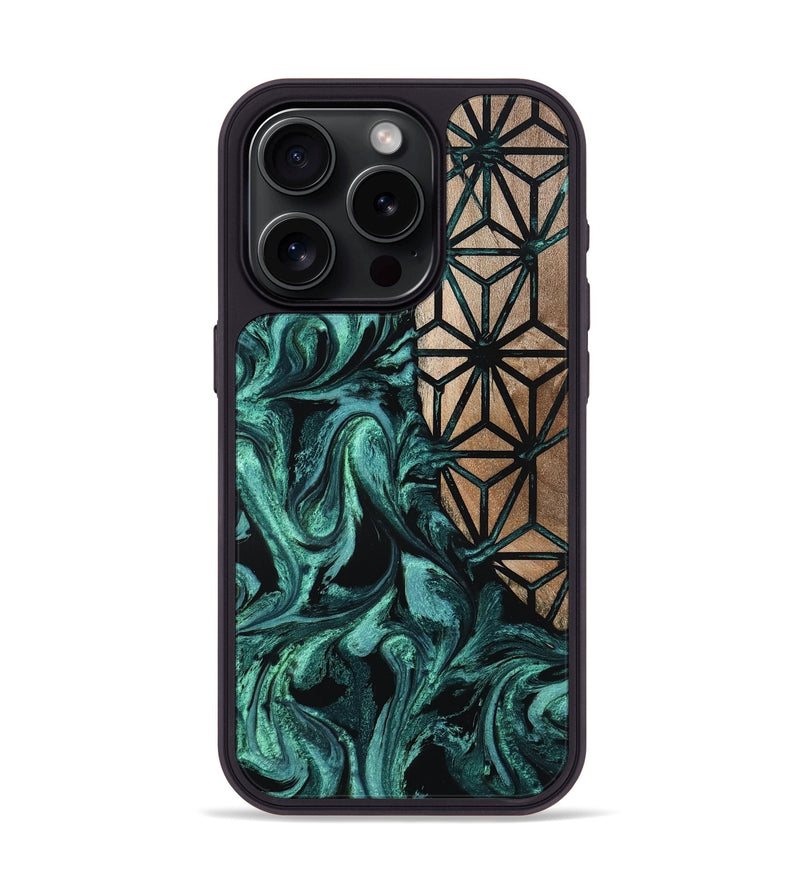 iPhone 15 Pro Wood Phone Case - Nia (Pattern, 800311)