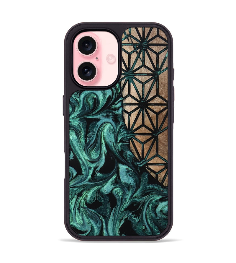 iPhone 16 Wood Phone Case - Nia (Pattern, 800311)