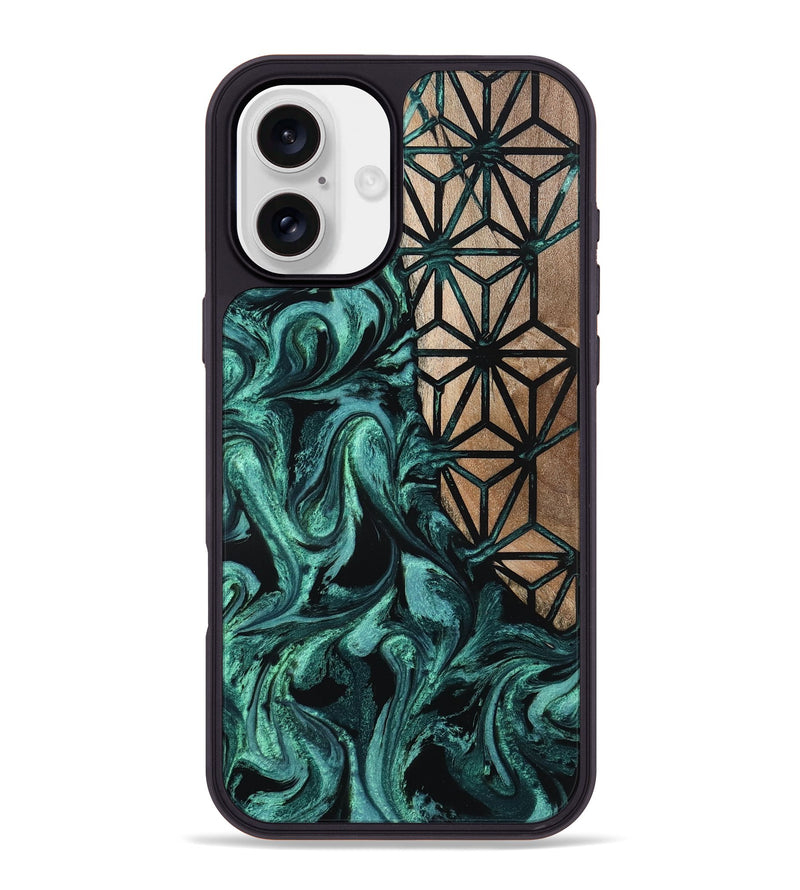 iPhone 16 Plus Wood Phone Case - Nia (Pattern, 800311)
