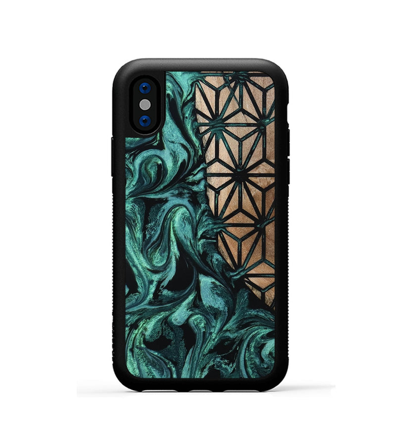 iPhone Xs Wood Phone Case - Nia (Pattern, 800311)