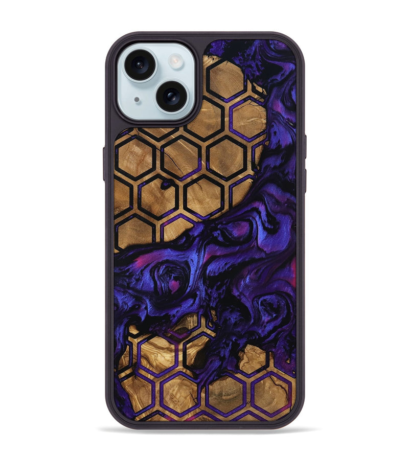 iPhone 15 Plus Wood Phone Case - Oswald (Pattern, 800312)