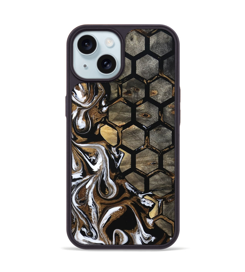 iPhone 15 Wood Phone Case - Adelia (Pattern, 800317)
