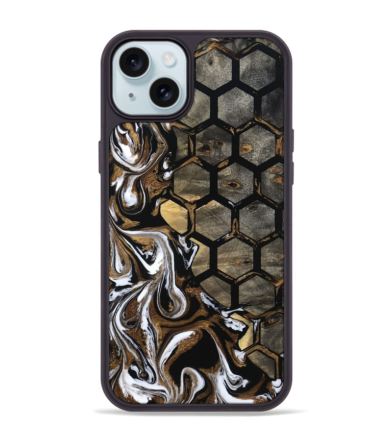 iPhone 15 Plus Wood Phone Case - Adelia (Pattern, 800317)