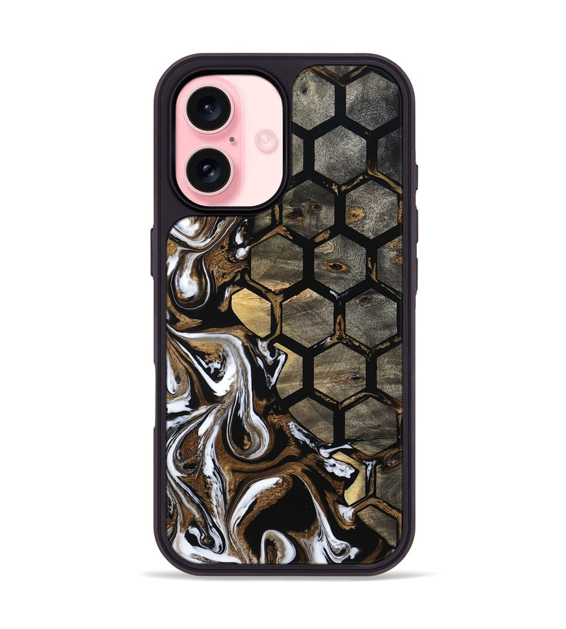 iPhone 16 Wood Phone Case - Adelia (Pattern, 800317)
