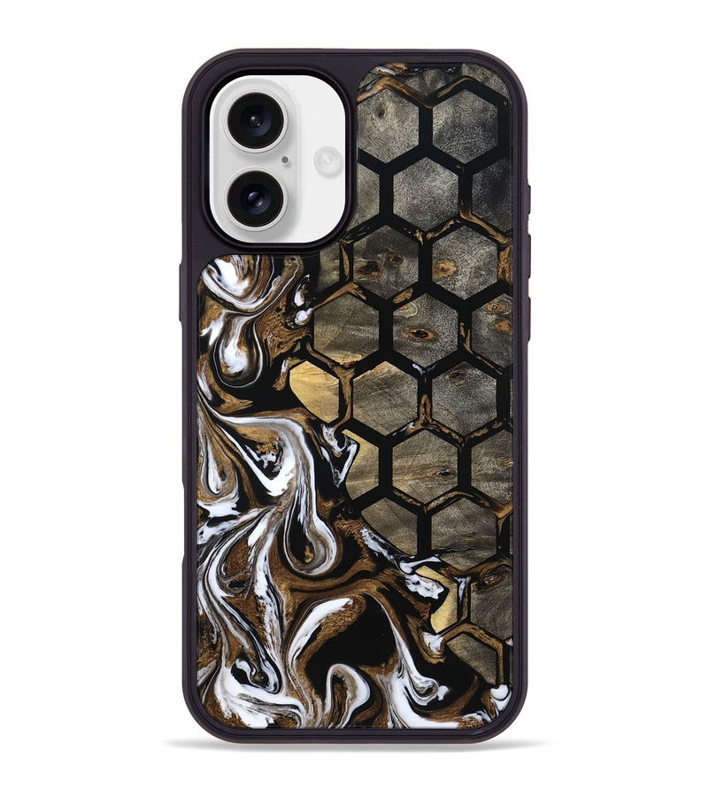 iPhone 16 Plus Wood Phone Case - Adelia (Pattern, 800317)