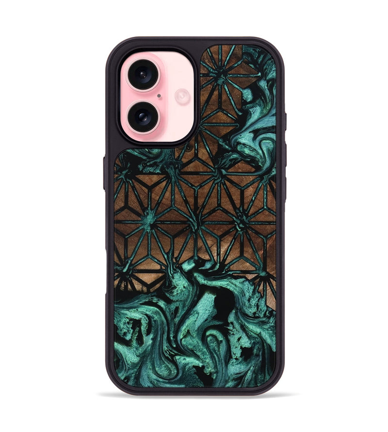 iPhone 16 Wood Phone Case - Breann (Pattern, 800318)