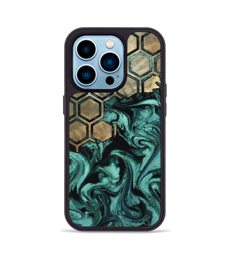 iPhone 14 Pro Wood Phone Case - Zariyah (Pattern, 800319)