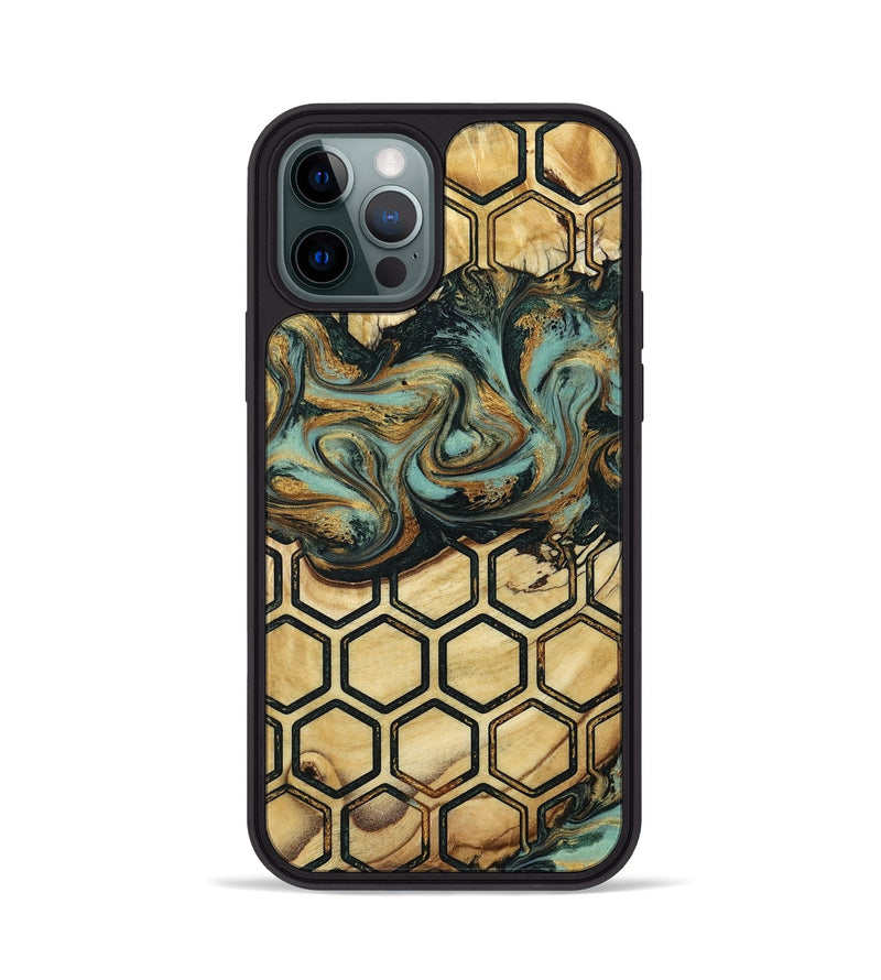 iPhone 12 Pro Wood Phone Case - Sawyer (Pattern, 800322)
