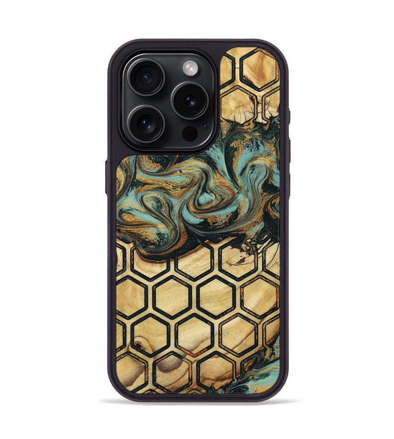 iPhone 15 Pro Wood Phone Case - Sawyer (Pattern, 800322)