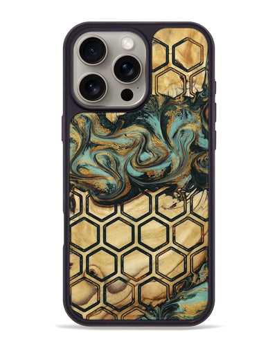 iPhone 16 Pro Max Wood Phone Case - Sawyer (Pattern, 800322)