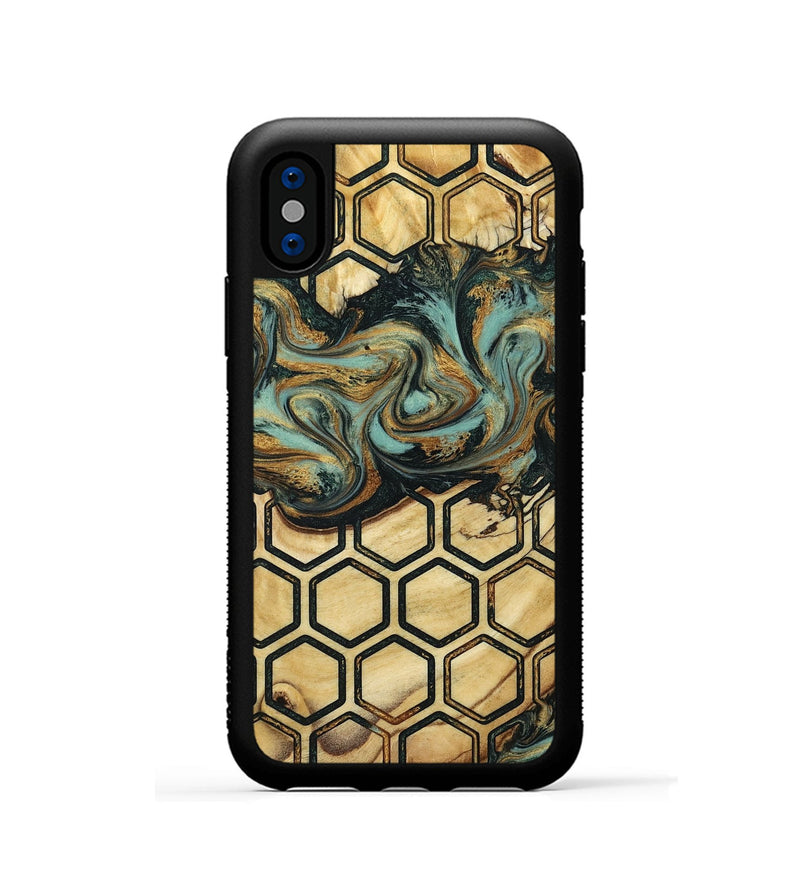 iPhone Xs Wood Phone Case - Sawyer (Pattern, 800322)