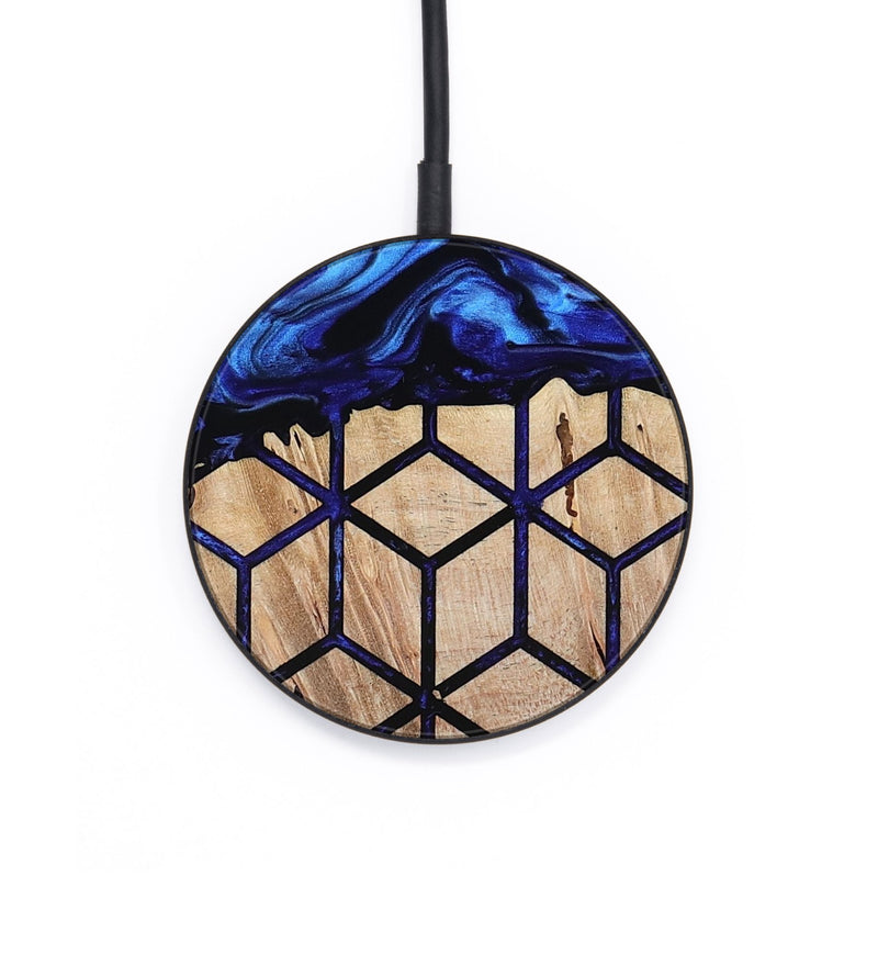Circle Wood Wireless Charger - Laura (Pattern, 800328)