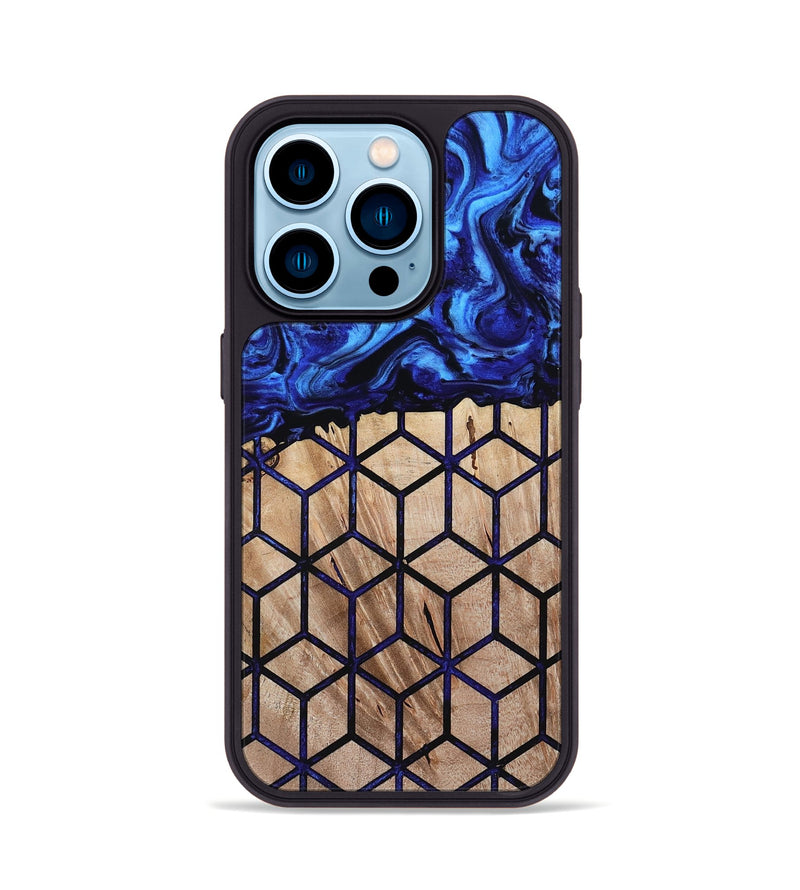 iPhone 14 Pro Wood Phone Case - Laura (Pattern, 800328)