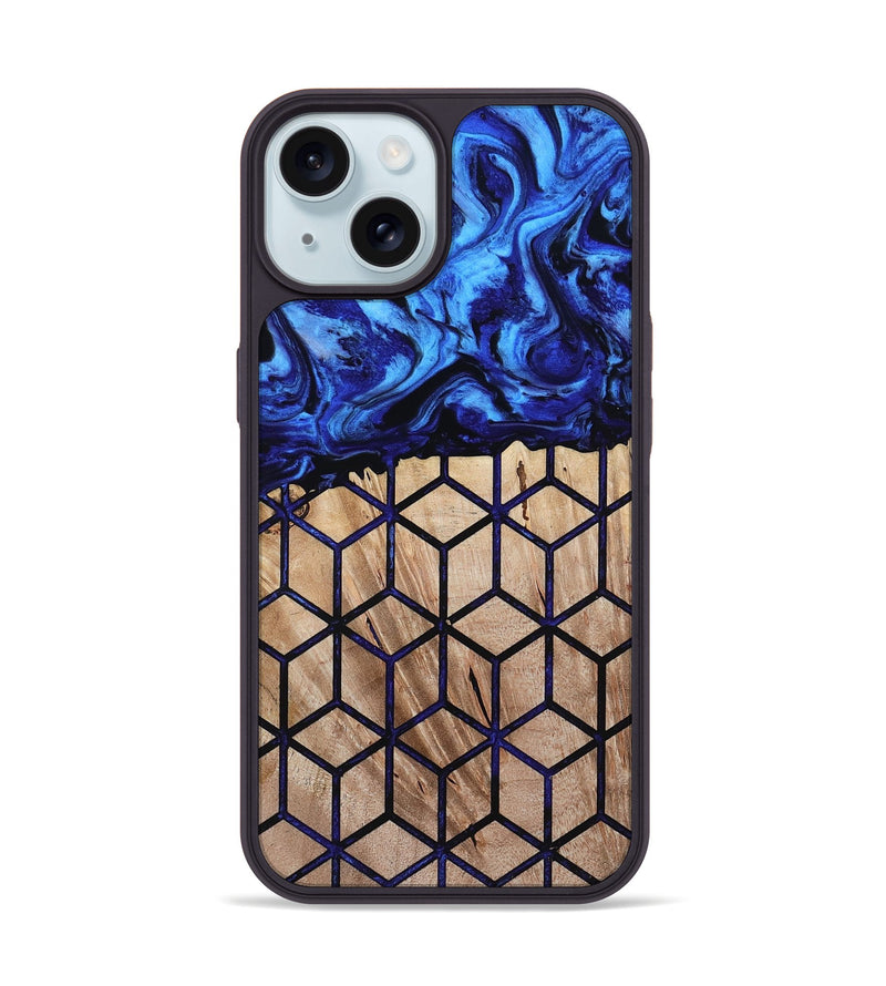 iPhone 15 Wood Phone Case - Laura (Pattern, 800328)