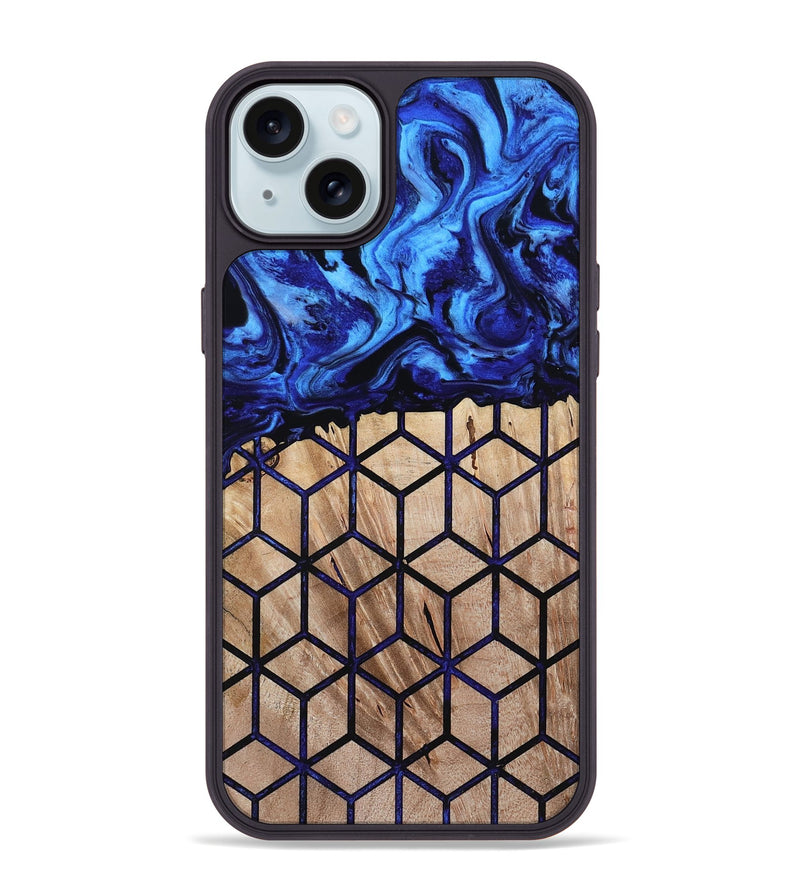 iPhone 15 Plus Wood Phone Case - Laura (Pattern, 800328)
