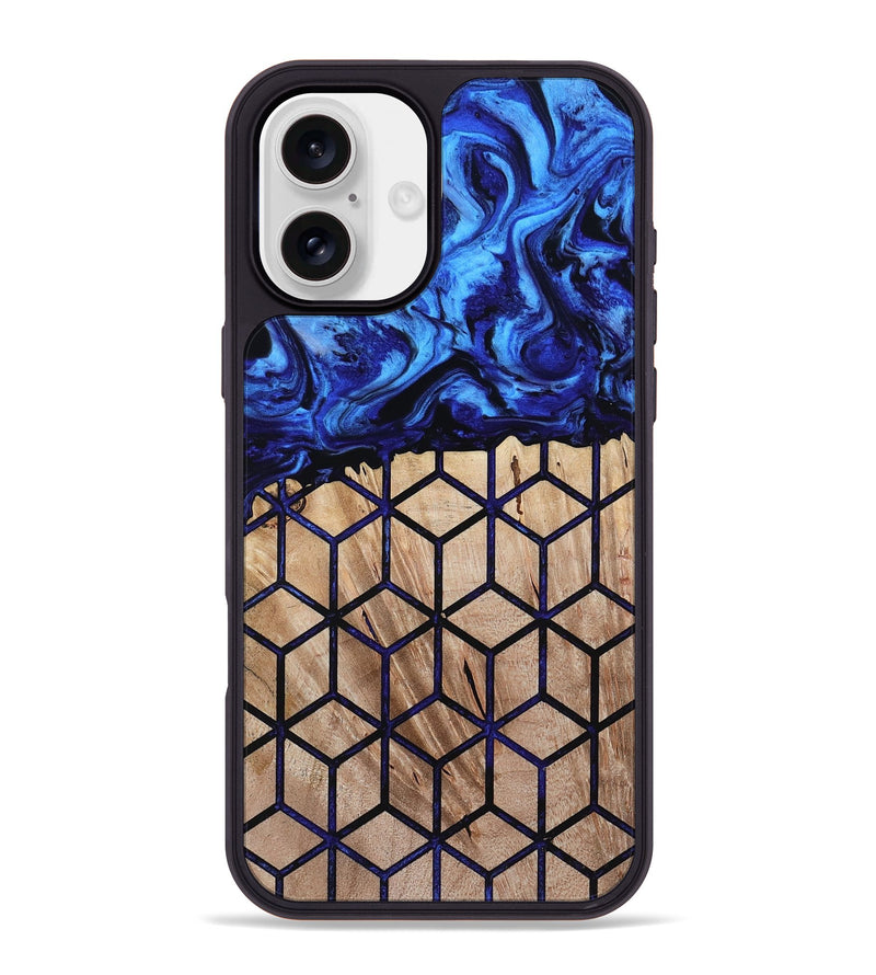 iPhone 16 Plus Wood Phone Case - Laura (Pattern, 800328)