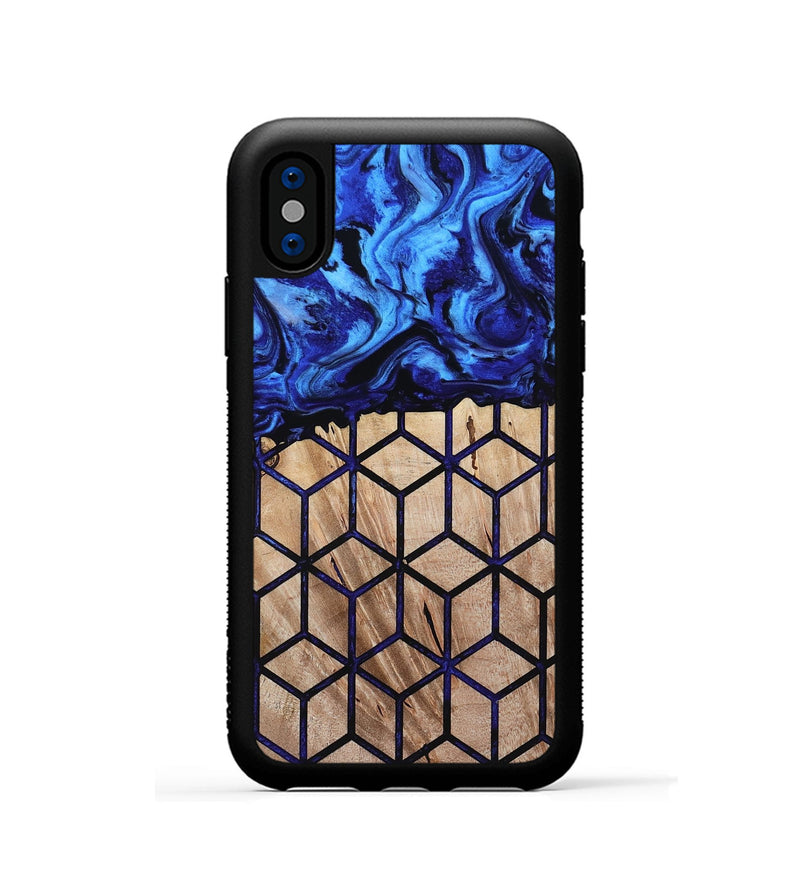 iPhone Xs Wood Phone Case - Laura (Pattern, 800328)