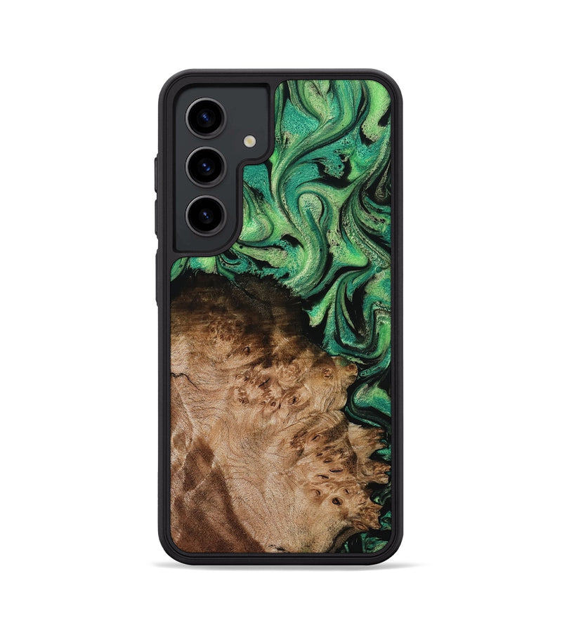 Galaxy S24 Wood Phone Case - Jamie (Green, 800331)