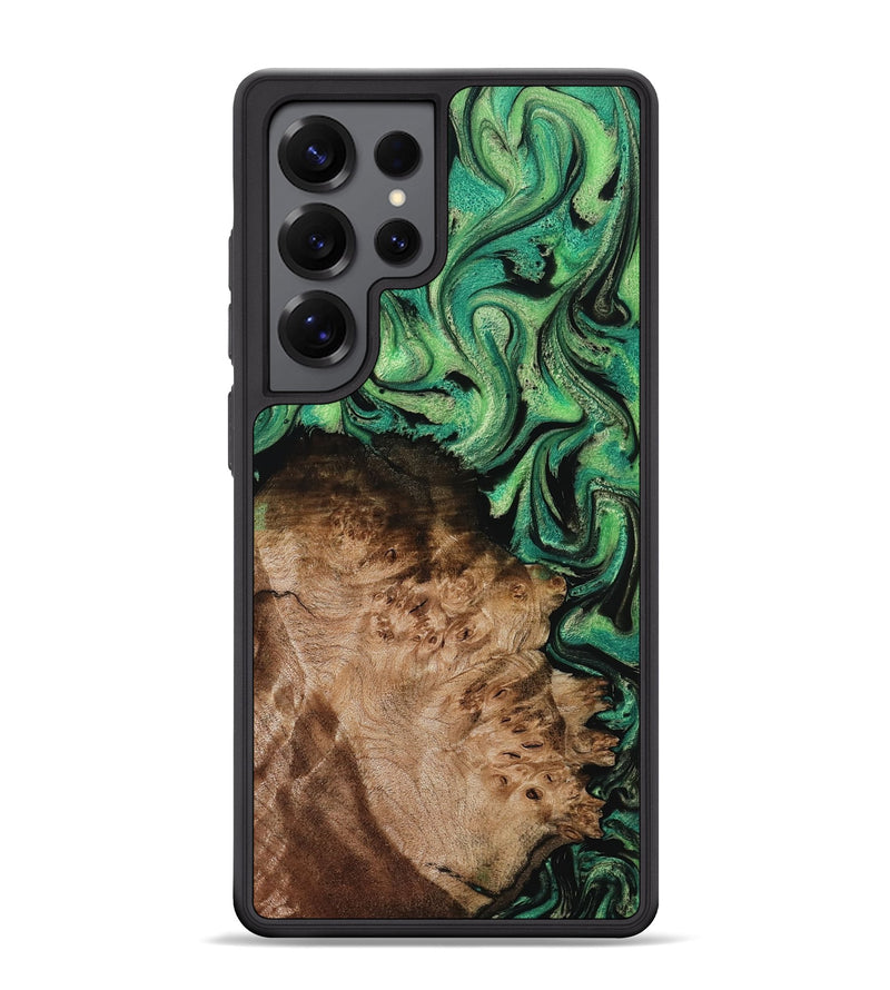 Galaxy S25 Ultra Wood Phone Case - Jamie (Green, 800331)