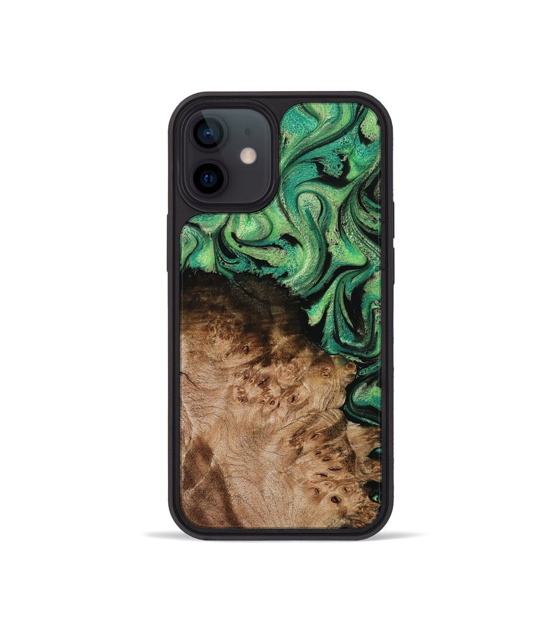 iPhone 12 mini Wood Phone Case - Jamie (Green, 800331)