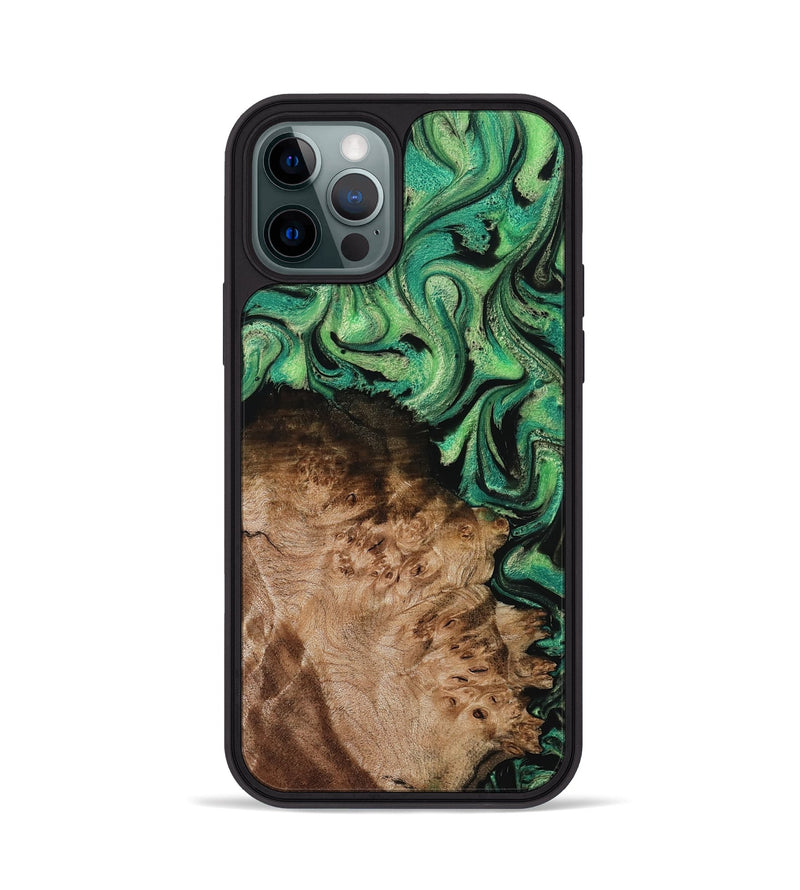 iPhone 12 Pro Wood Phone Case - Jamie (Green, 800331)