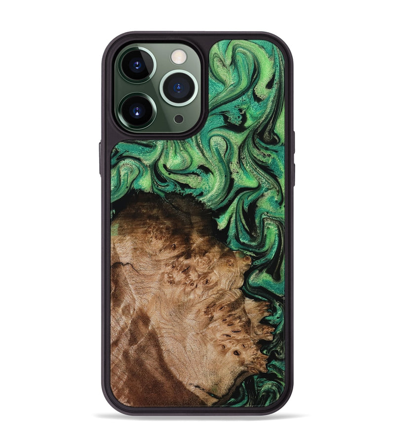 iPhone 13 Pro Max Wood Phone Case - Jamie (Green, 800331)