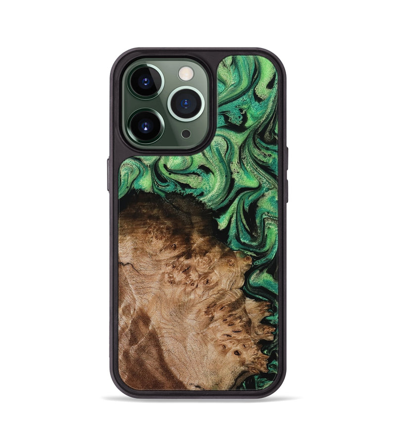 iPhone 13 Pro Wood Phone Case - Jamie (Green, 800331)