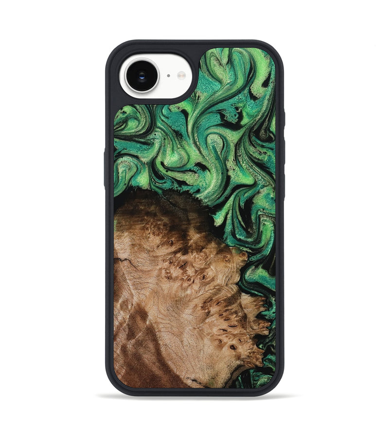 iPhone 16e Wood Phone Case - Jamie (Green, 800331)