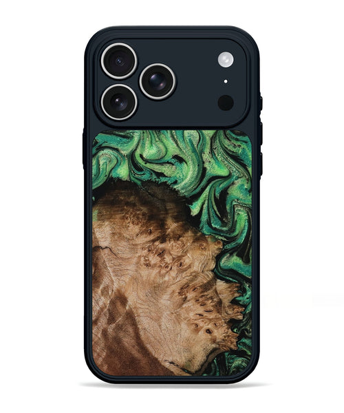 iPhone 17 Pro Max Wood Phone Case - Jamie (Green, 800331)