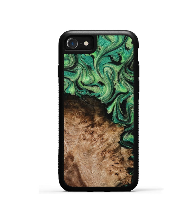 iPhone SE Wood Phone Case - Jamie (Green, 800331)