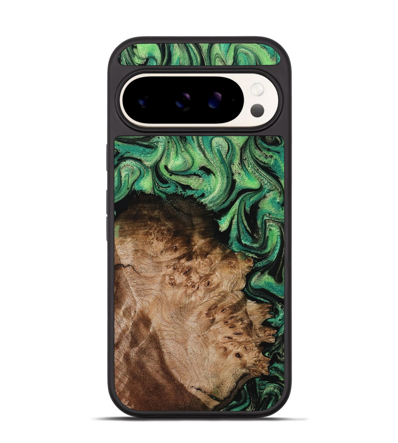 Pixel 9 Pro Wood Phone Case - Jamie (Green, 800331)