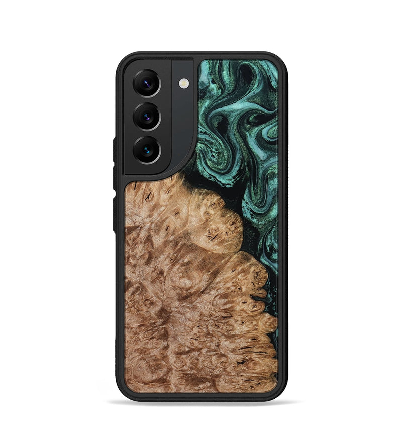 Galaxy S22 Wood Phone Case - Ali (Green, 800334)