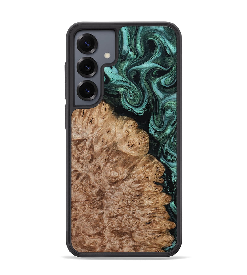 Galaxy S25 Plus Wood Phone Case - Ali (Green, 800334)