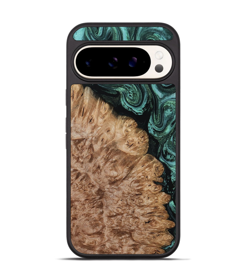 Pixel 9 Wood Phone Case - Ali (Green, 800334)