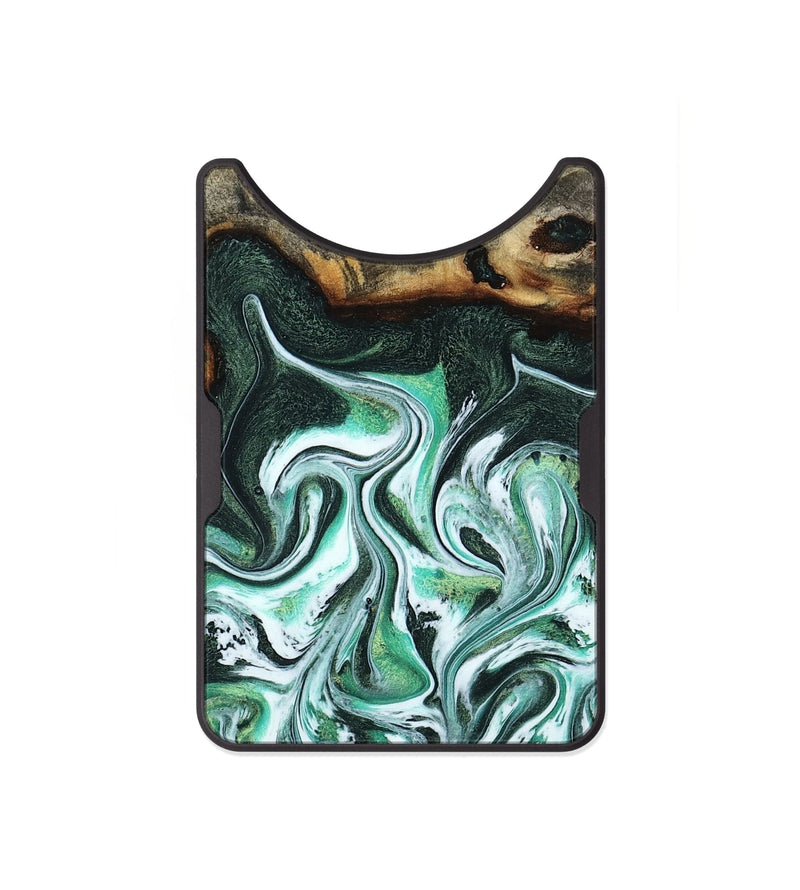 Alloy Wood Wallet - Nathaly (Green, 800335)