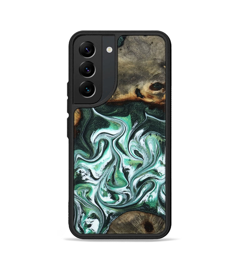 Galaxy S22 Wood Phone Case - Nathaly (Green, 800335)