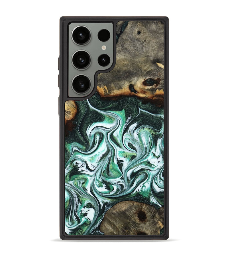 Galaxy S23 Ultra Wood Phone Case - Nathaly (Green, 800335)