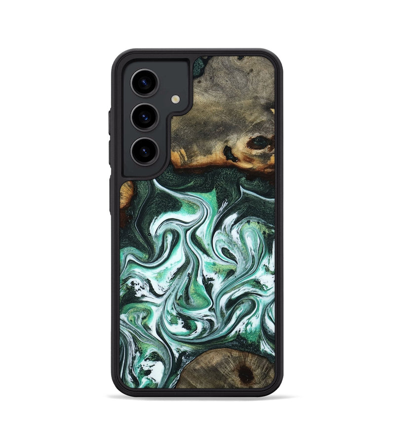Galaxy S24 Wood Phone Case - Nathaly (Green, 800335)