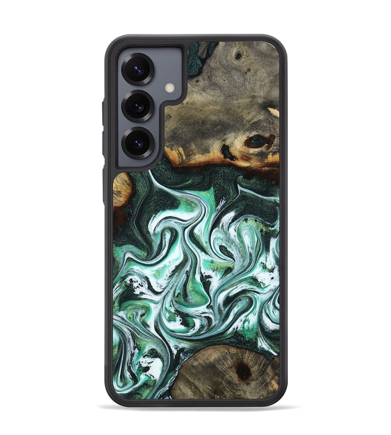Galaxy S25 Plus Wood Phone Case - Nathaly (Green, 800335)