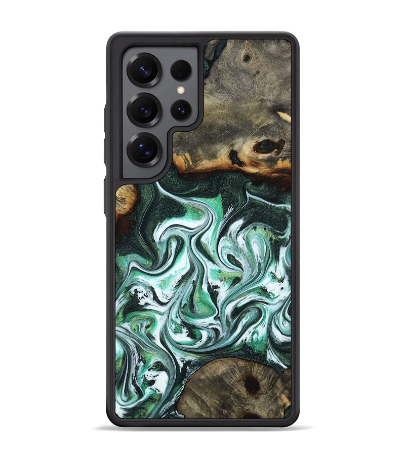 Galaxy S25 Ultra Wood Phone Case - Nathaly (Green, 800335)