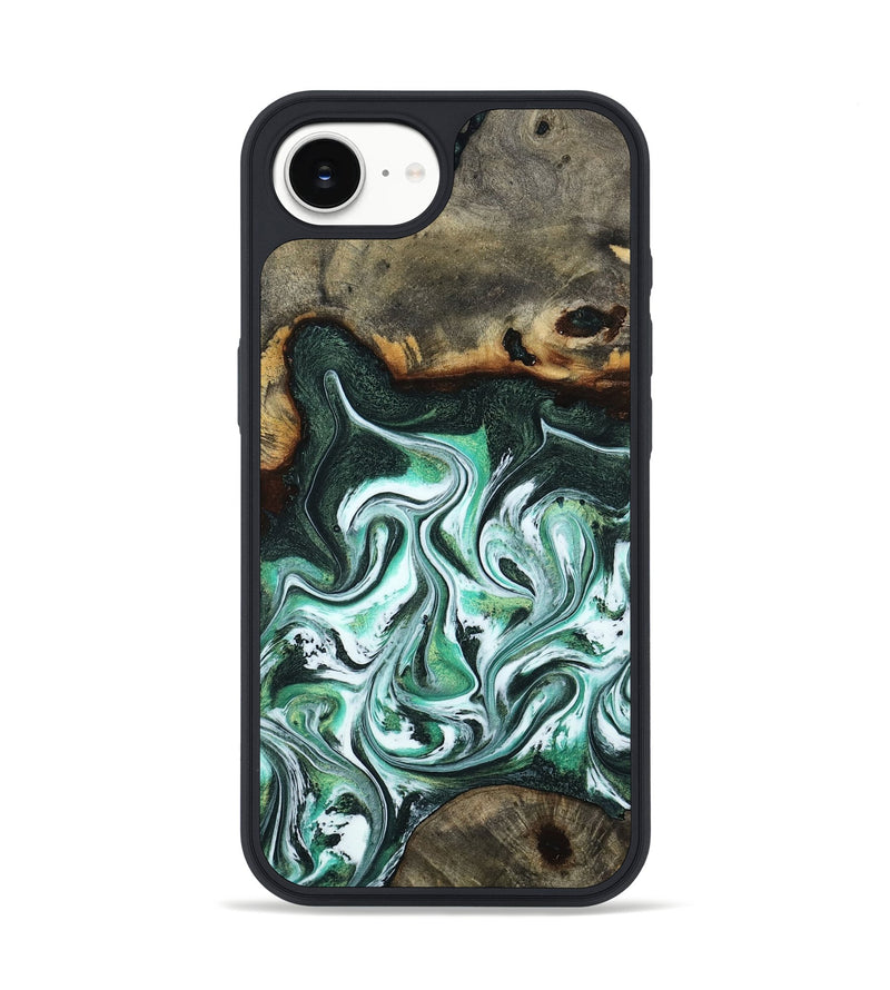 iPhone 16e Wood Phone Case - Nathaly (Green, 800335)