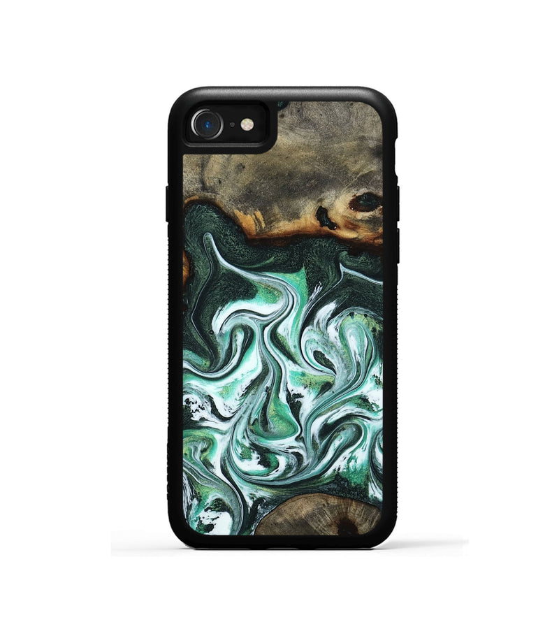 iPhone SE Wood Phone Case - Nathaly (Green, 800335)