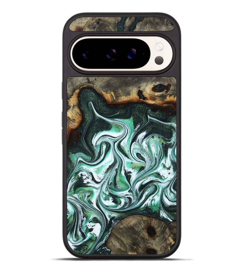 Pixel 9 Pro XL Wood Phone Case - Nathaly (Green, 800335)