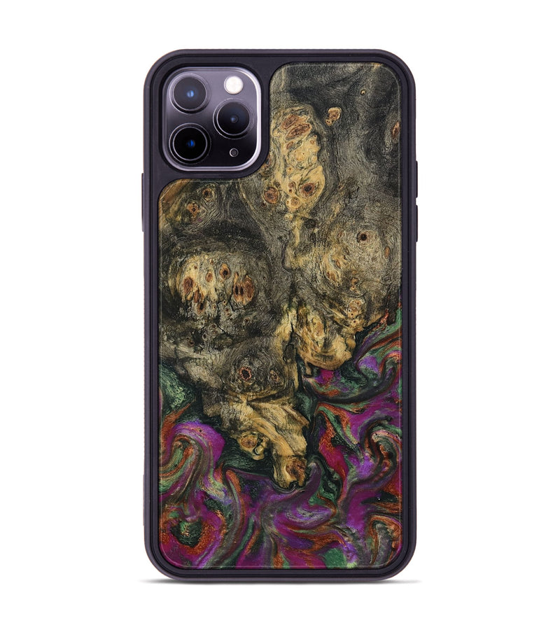 iPhone 11 Pro Max Wood Phone Case - Duane (Green, 800336)