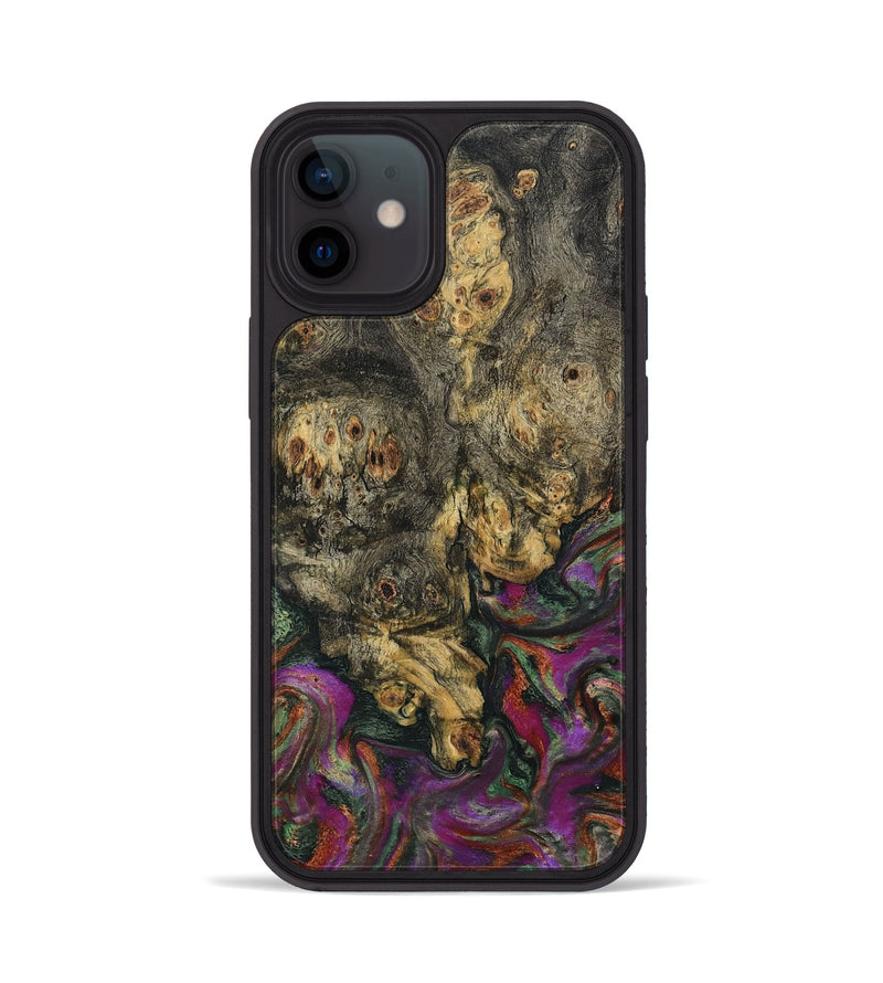 iPhone 12 Wood Phone Case - Duane (Green, 800336)