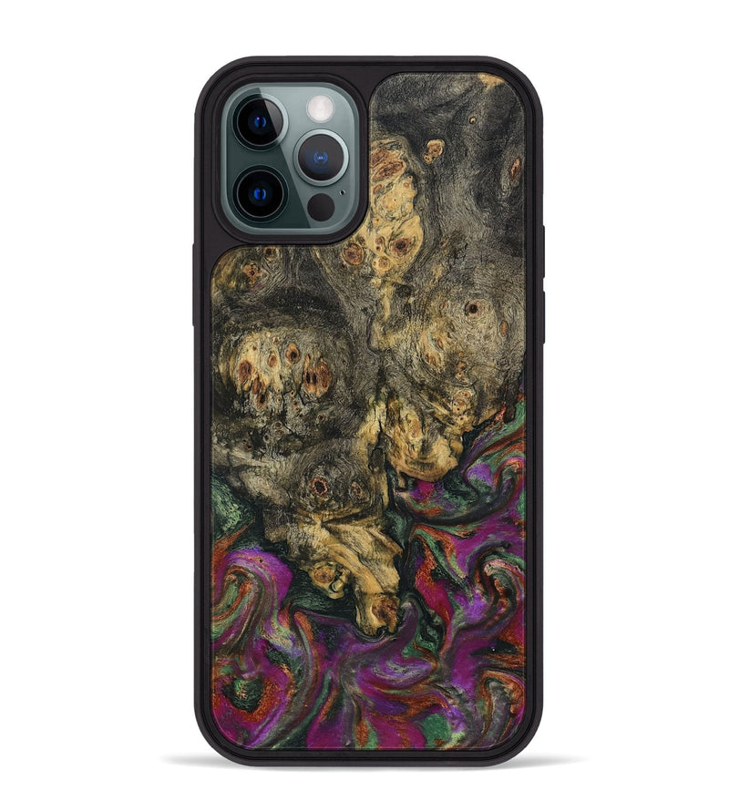 iPhone 12 Pro Max Wood Phone Case - Duane (Green, 800336)