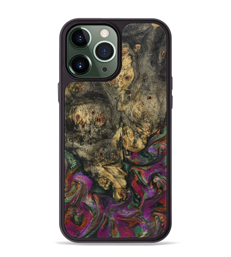 iPhone 13 Pro Max Wood Phone Case - Duane (Green, 800336)