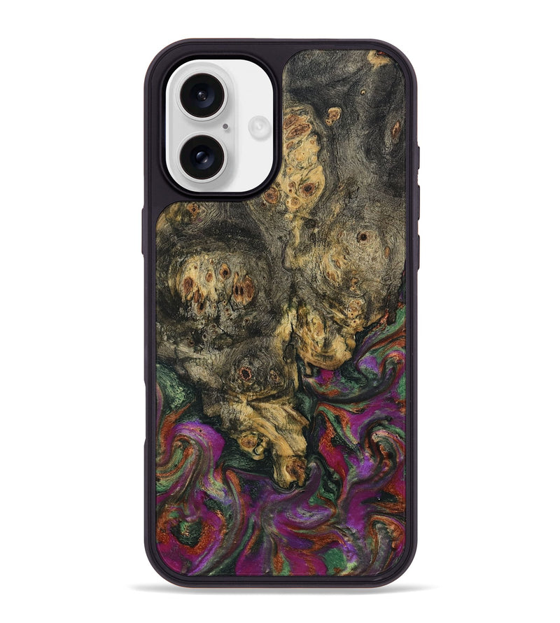 iPhone 16 Plus Wood Phone Case - Duane (Green, 800336)