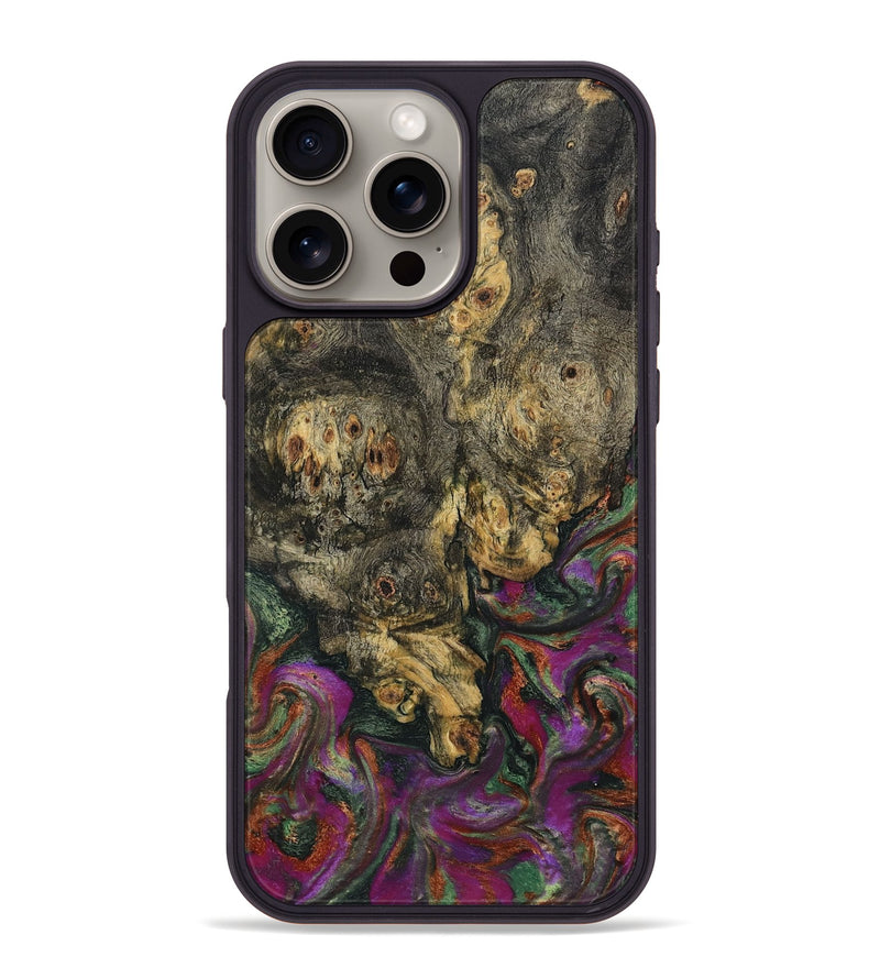 iPhone 16 Pro Max Wood Phone Case - Duane (Green, 800336)
