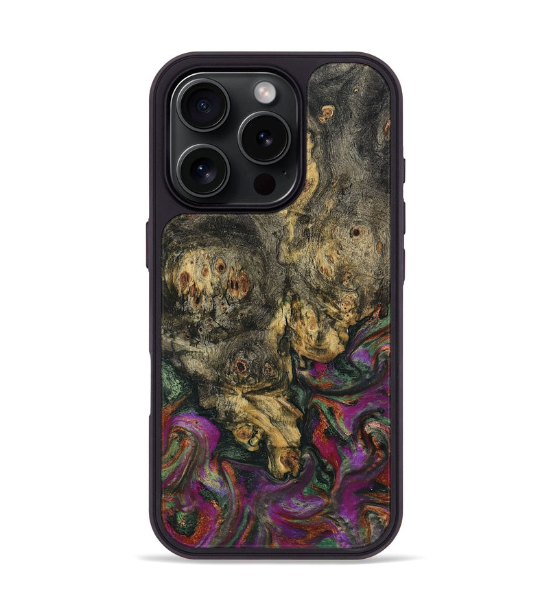 iPhone 16 Pro Wood Phone Case - Duane (Green, 800336)